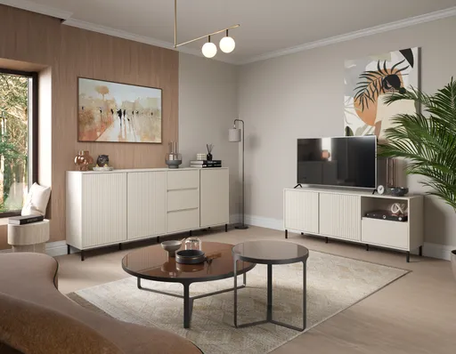 TV-Lowboard - B ca. 158 cm, Kaschmir