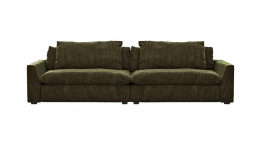Sofa Ulf - 3,5-Sitzer, Cord, Moos