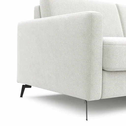 Schlafsofa Laredo - 2,5-Sitzer inkl. Schlaffunktion, Stoff, Offwhite