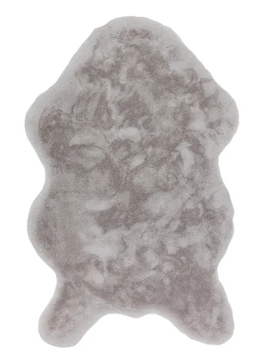 Kunstfell - BL ca. 60x90 cm - Silberfarben