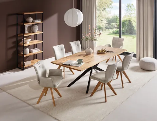 Stuhl Westmore - Stoff, Silberfarben