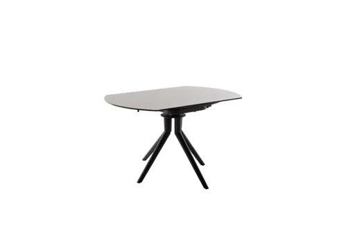 Esstisch - ausziehbar, LB ca. 90(135)x135 cm, Keramik, Anthrazit