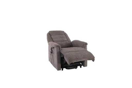 TV-Sessel MYRON - Aufstehhilfe, Relaxfunktion, Kopfteilverstellung, Stoff, Braun