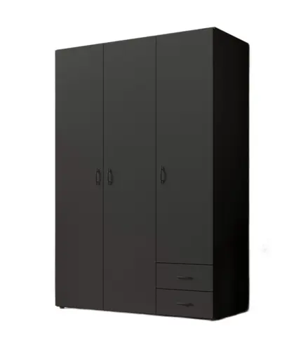 Drehtürenschrank- B ca. 120 cm, Graphit