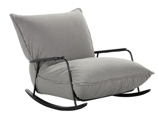 Sessel Fluffy - Stoff, Grau