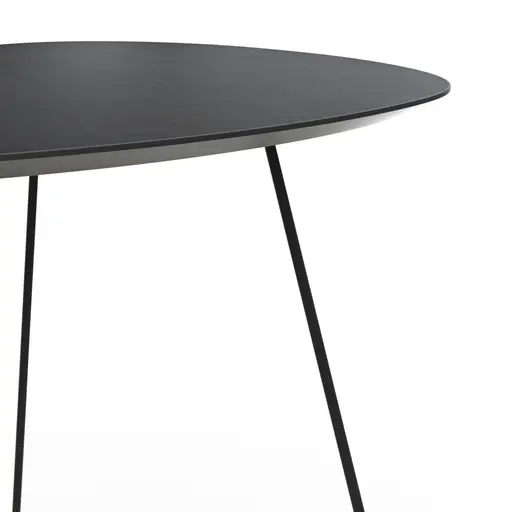 Ecktisch Fano - LBH ca. 59x50x55 cm, Fenix, Schwarz