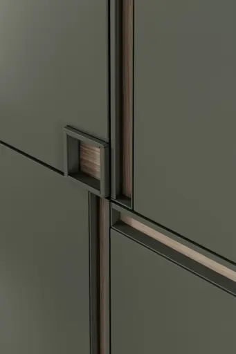 Highboard Venzone - BHT ca. 109x148x41 cm, Lack, Jade