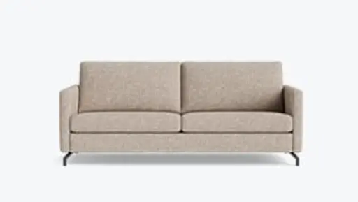 Sofa Cuneo Klassik - 3-Sitzer, Stoff, Beige