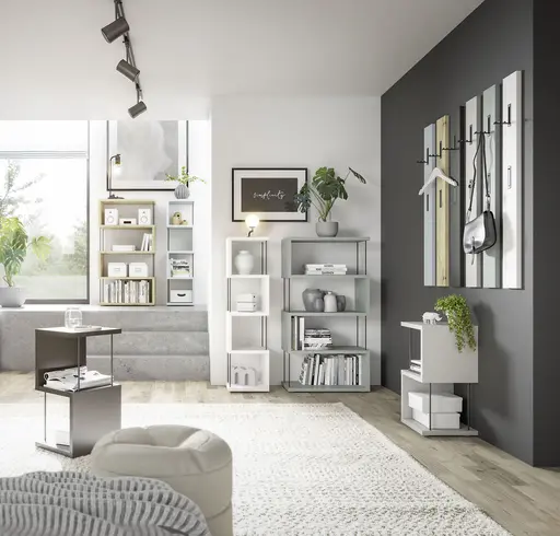 Regal - B ca. 33 cm, Weiß