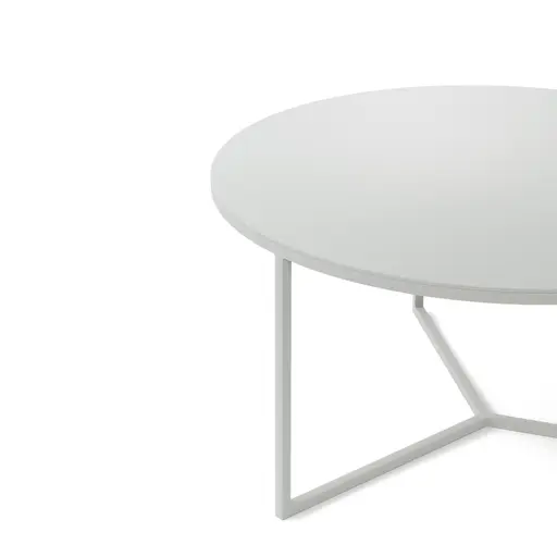 Couchtisch Joan 5 -  LBH ca. 80x80x41,5 cm, Metall, Kreidefarben