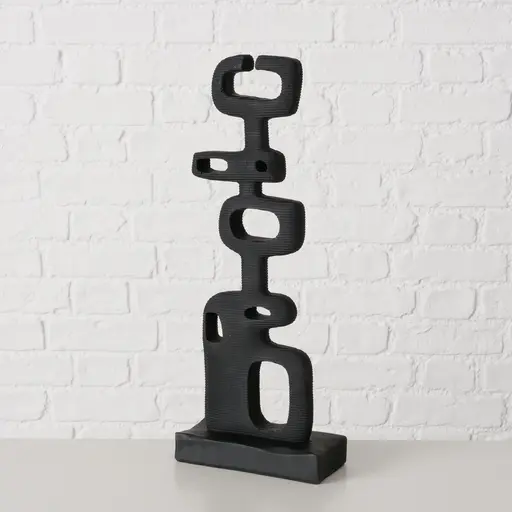Deko-Skupltur - Kunstharz - HBT ca. 44x17x8 cm - Schwarz