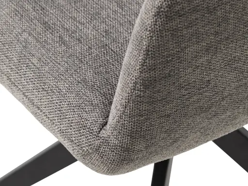 Armlehnstuhl - drehbar, Stoff, Grau