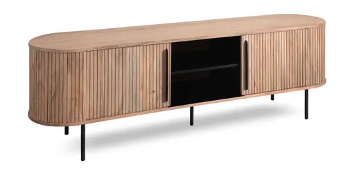 Lowboard - mit Beleuchtung, B ca. 175 cm, Akazie massiv