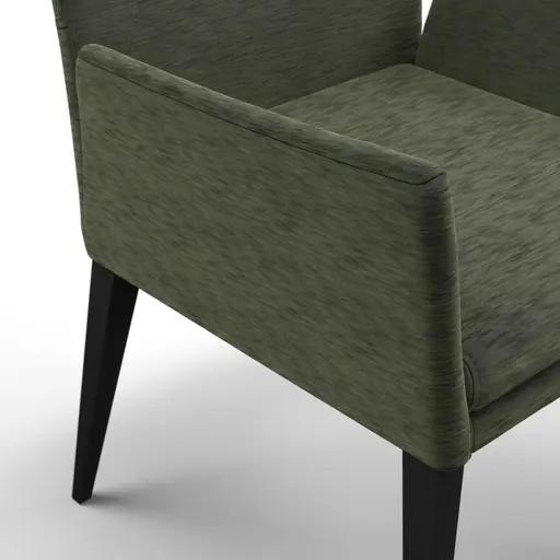 Armlehnstuhl Saragossa - Stoff, Eukalyptus