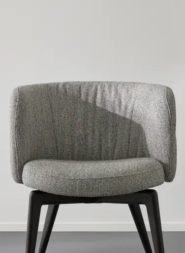 Armlehnstuhl Milana - Stoff, Grau