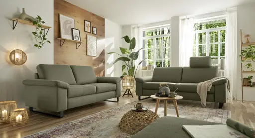 Sofa CALM PLUS 2.0 - 2,5-Sitzer, Stoff, Olive