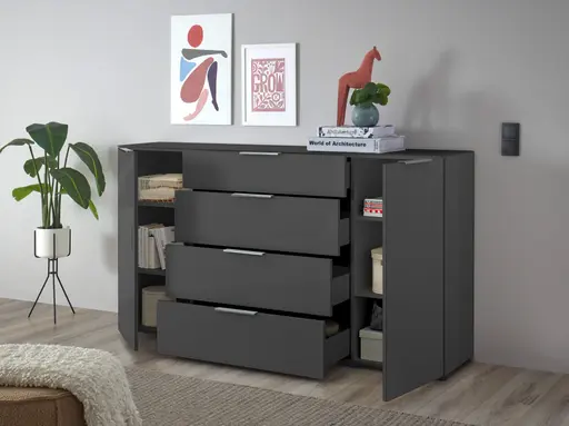 Sideboard- B ca. 180 cm, Anthrazit