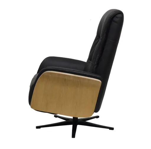 TV-Sessel MARCES - drehbar, Relaxfunktion, Kopfteilverstellung, Leder, Schoko