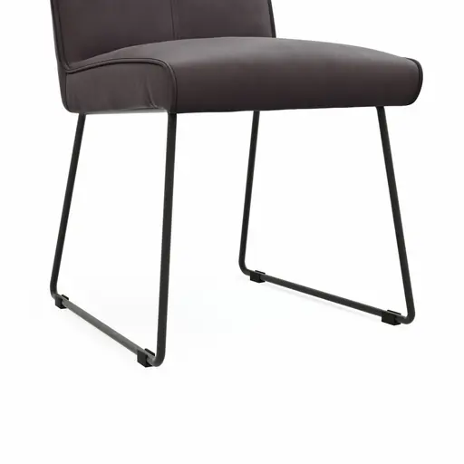 Stuhl Dinner - Stoff, Mocca