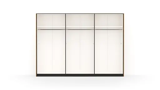 Drehtürenschrank Colorado - B. ca. 307 cm, Wildeichefurnier natur