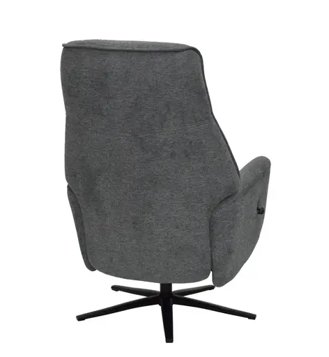 TV-Sessel MARCELAS - drehbar, Relaxfunktion, Kopfteilverstellung, Stoff, Grau