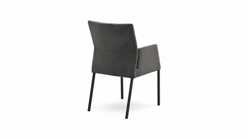 Armlehnstuhl Carry - Stoff, Anthrazit