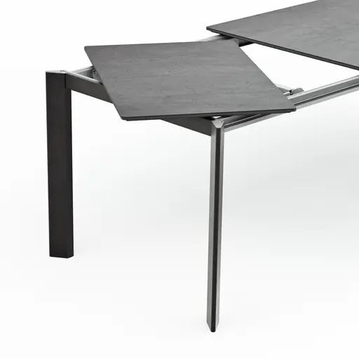 Esstisch Menosa - ausziehbar, LB ca. 160x90 cm, Keramik, Anthrazit