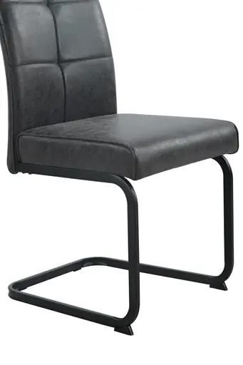 Freischwinger - Stoff, Vintage Anthrazit