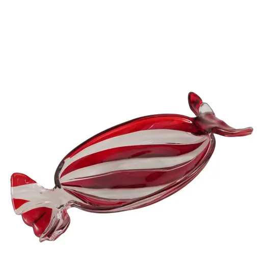 Deko-Schale - BHL ca. 15x4x34,5 cm, Rot