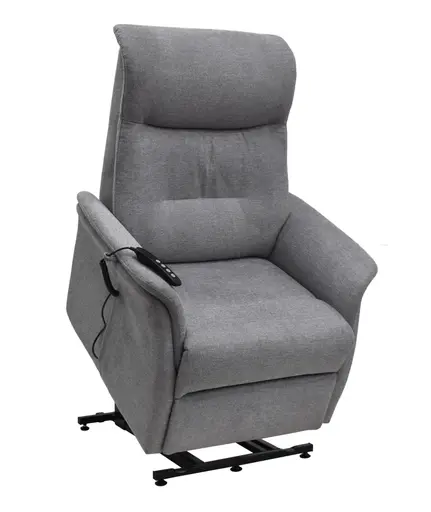 TV-Sessel MARCIO - Aufstehhilfe, Relaxfunktion, Stoff, Hellgrau