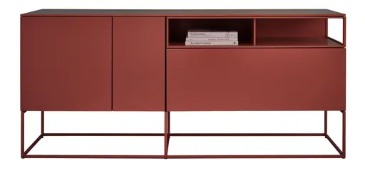 Sideboard Catona - Lack matt, Weinbeere