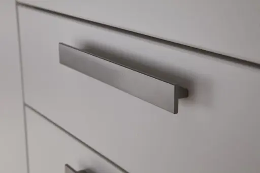 Kommode Viana - Holzwerkstoff, Weiß