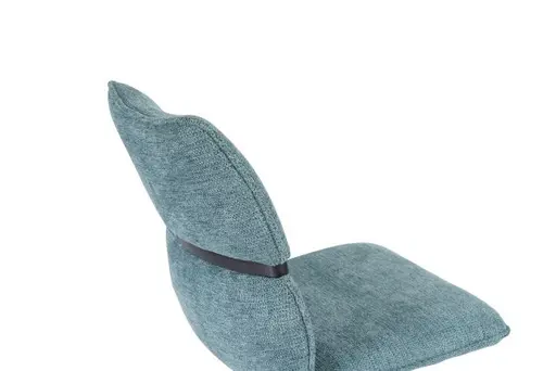 Stuhl MARJA - drehbar, Stoff, Türkis