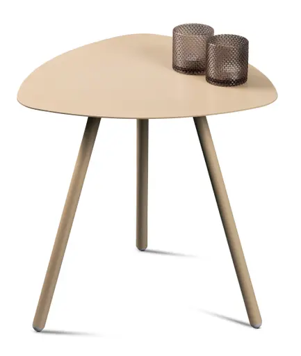 Beistelltisch - LB ca. 50x50 cm, Cremeweiß