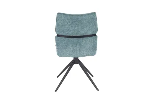 Stuhl MARJA - drehbar, Stoff, Türkis