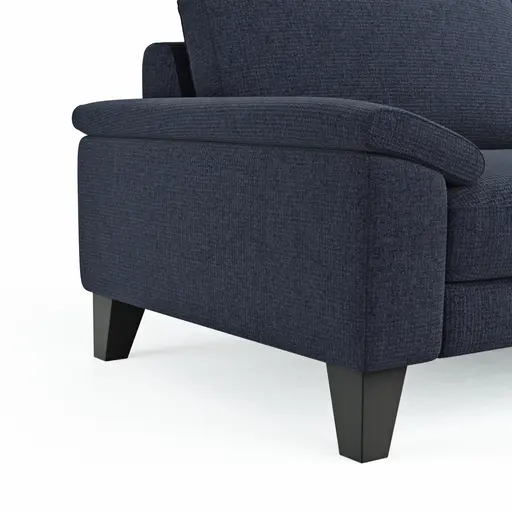 Sofa Oviedo - 3-Sitzer, Stoff, Dunkelblau