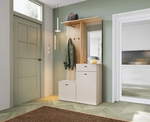 Garderobe - Kaschmir, Cremona Eiche Nachbildung