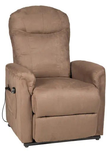 TV-Sessel - Aufstehhilfe, Relaxfunktion, Microfaser, Braun