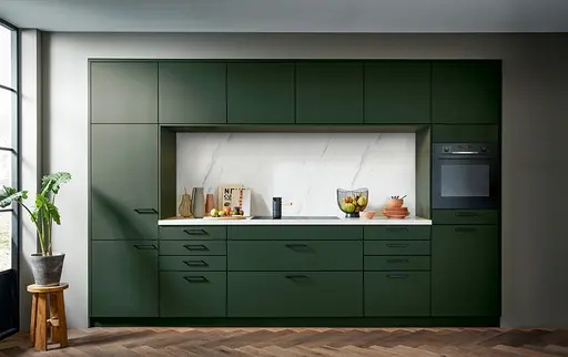 Inselküche 54.160 6 525, Waldgrün samtmatt