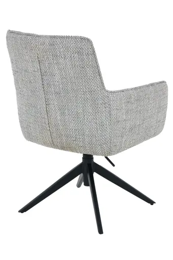 Armlehnstuhl - drehbar, höhenverstellbar, Stoff, Grau