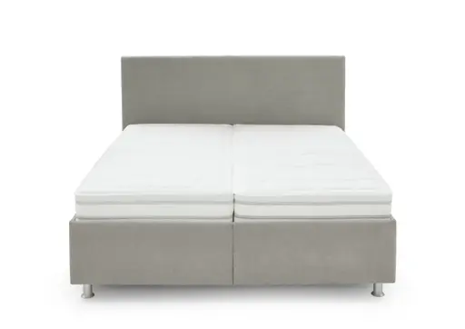 Polsterbett - Liegefläche ca. 180x200cm, Stoff, Grau