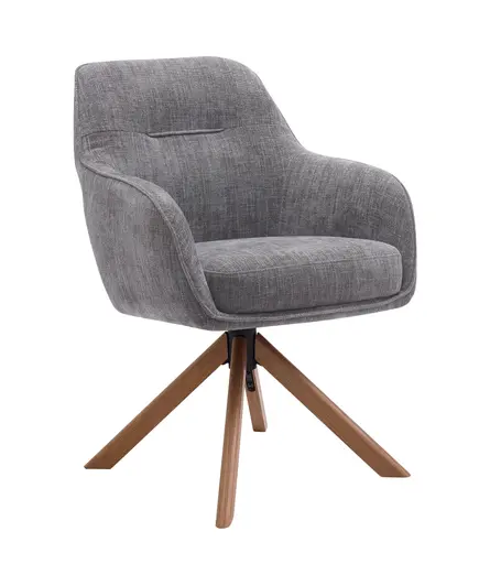 Armlehnstuhl - drehbar, Stoff, Graphit