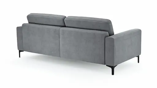 Sofa Oviedo - 3-Sitzer, Stoff, Grau