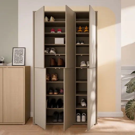 Schuhschrank FAID- B ca. 109 cm, Taupe