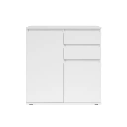 Kommode - B ca. 80 cm, Weiß
