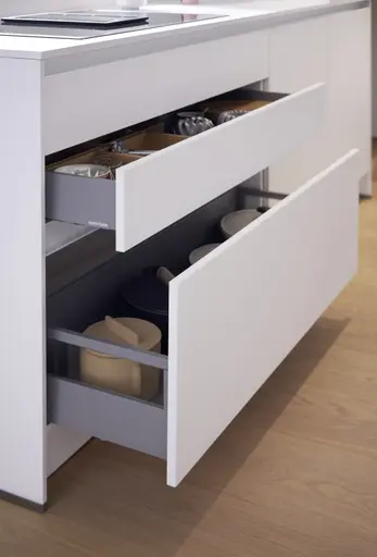 Wohnküche 56.210 CO 4 523, Kristallweiß matt 