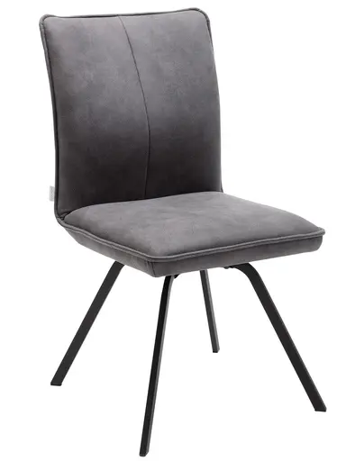 Stuhl Calyra - Stoff, Anthrazit