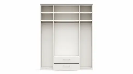 Drehtürenschrank Viana - B. ca. 180cm, Lack, Weiß