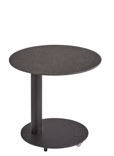 Beistelltisch Camas - LBH ca. 50x50x48 cm, Keramik schwarz