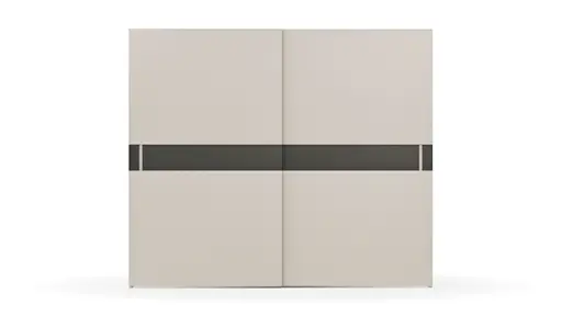 Schiebetürenschrank Loretto - B ca. 280 cm, Lack matt, Perlmutt